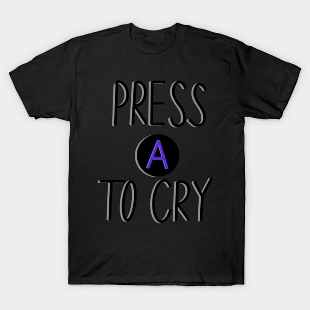 Press A To Cry-Bo Burnham T-Shirt by mauracatey